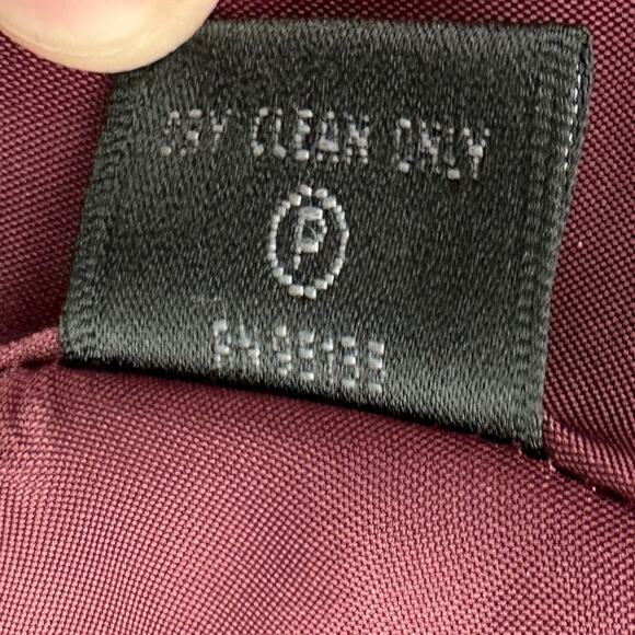 Lafayette 148 Burgundy Notched Lapel Long Sleeves Crinkled‎ Jacket Size 4 - Picture 6 of 6